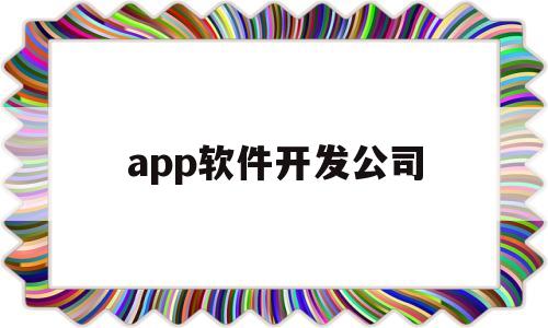 app软件开发公司(app软件开发公司有哪些)