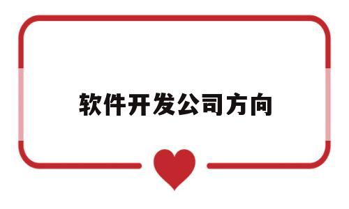 软件开发公司方向(软件开发行业怎么样)
