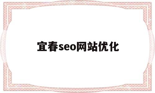 宜春seo网站优化(宜春网站优化公司)