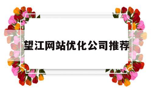 望江网站优化公司推荐(望江论坛招聘网)