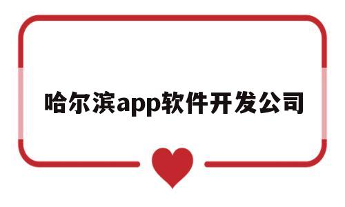 哈尔滨app软件开发公司(哈尔滨做软件的公司)