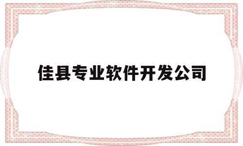 佳县专业软件开发公司(佳县专业软件开发公司招聘)