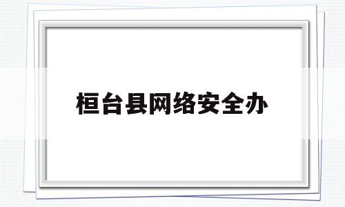 桓台县网络安全办(桓台公安信息网)