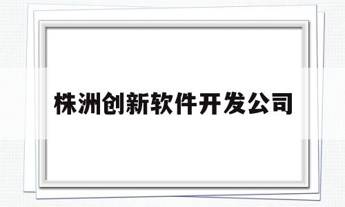株洲创新软件开发公司(株洲创新软件开发公司招聘)