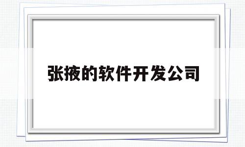 张掖的软件开发公司(张掖硬件开发招聘)