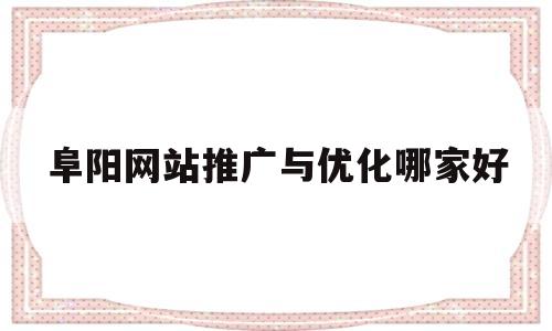 阜阳网站推广与优化哪家好(阜阳墙体广告)
