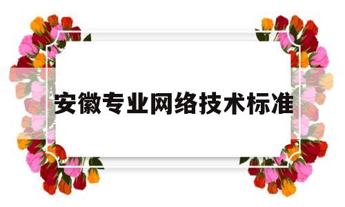 安徽专业网络技术标准(安徽省网络工程专业排名)