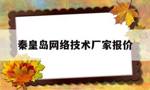 秦皇岛网络技术厂家报价(秦皇岛网站开发)