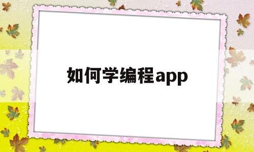 如何学编程app(如何学编程软件)