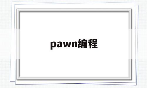 pawn编程(pason编程)