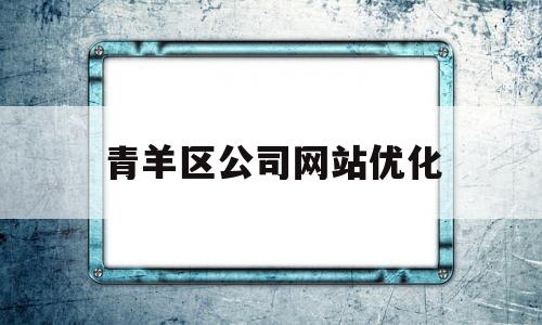 青羊区公司网站优化(成都青羊区平台公司)