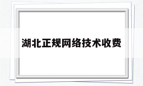 湖北正规网络技术收费(湖北网络科技)