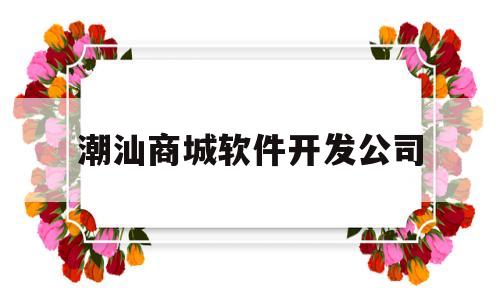 潮汕商城软件开发公司(潮汕购物平台)