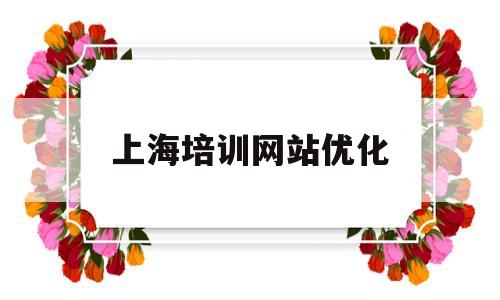 上海培训网站优化(上海培训服务网)