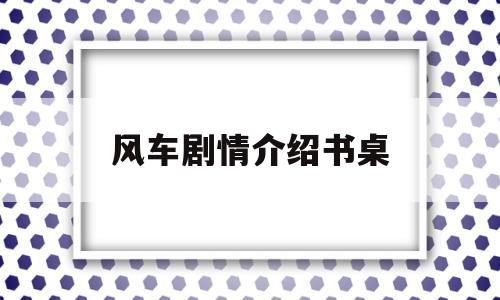 风车剧情介绍书桌(风车电视剧结局是什么)