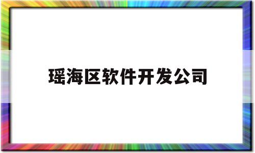 瑶海区软件开发公司(瑶海区软件开发公司招聘)