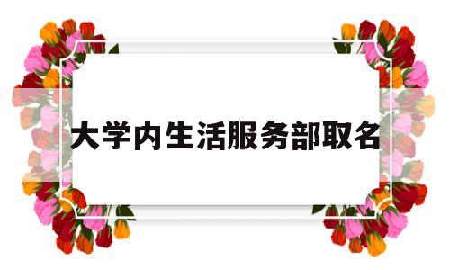 大学内生活服务部取名(生活服务部简介)