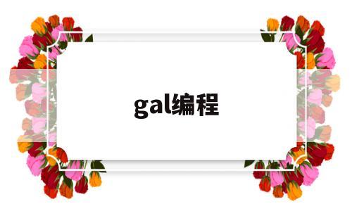 gal编程(gal编程下载)