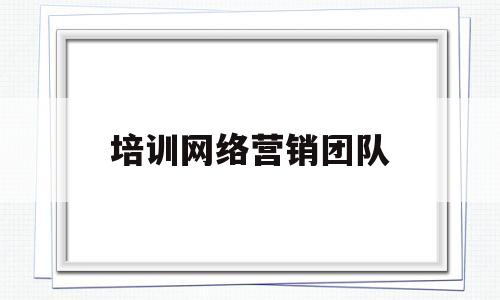 培训网络营销团队(网络营销企业培训)