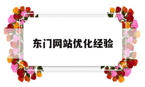 东门网站优化经验(东莞网站优化指导)